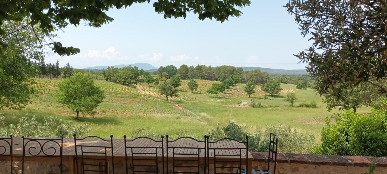 Bastide Au Milieu Des Vignes Et Des Oliviers Aups Villa Exterior photo